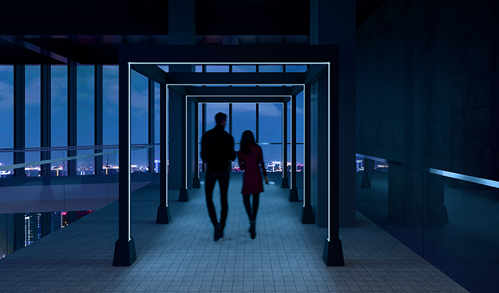 屋外展望台「スカイプロムナード」展望エリア リニューアル