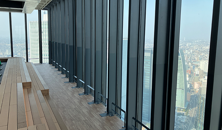 屋外展望台「スカイプロムナード」展望エリア リニューアル